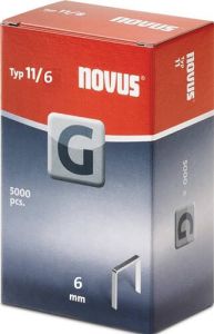 Novus Vlakdraad nieten G 11 6mm | | 5000 stuks 042-0527