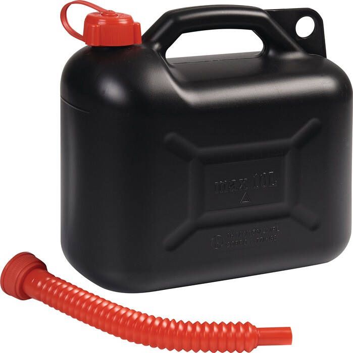 NOW Transportbrandstofjerrycan | inhoud 10 l | zwart HD-PE | L330xB165xH320 mm | 1 stuk 4000819000