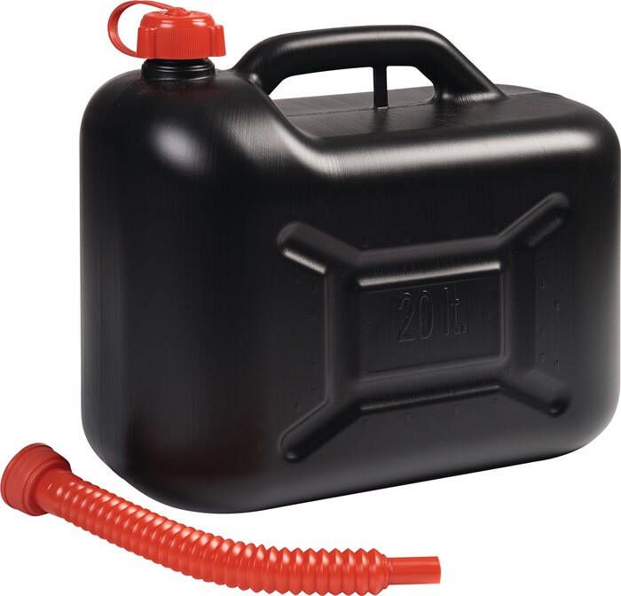 NOW Transportbrandstofjerrycan | inhoud 20 l | zwart HD-PE | L405xB210xH350 mm | 1 stuk 4000819001