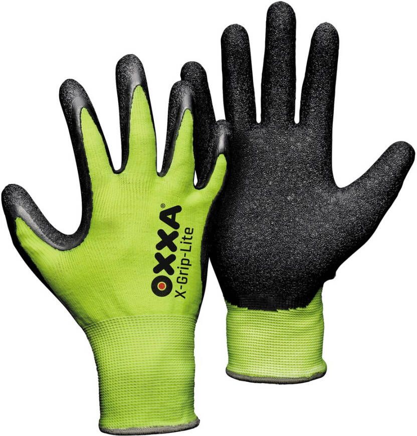 Oxxa X-Grip-Lite Werkhandschoen Geel Zwart 10 15102510