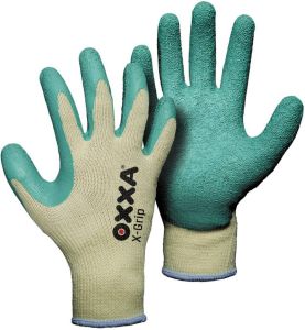 Oxxa X-Grip Werkhandschoen Geel Groen 10 15100010