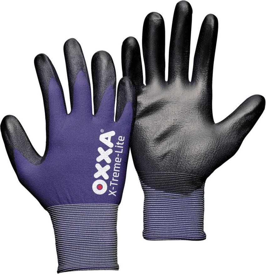 Oxxa X-Treme-Lite Werkhandschoen Pu Nylon Blauw 10 15110010