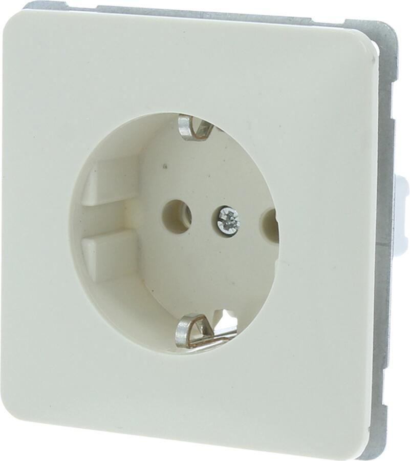 Peha Standard Contactdoos | Inbouw | 1-voudig | Randaarde | Crème 66.010.42