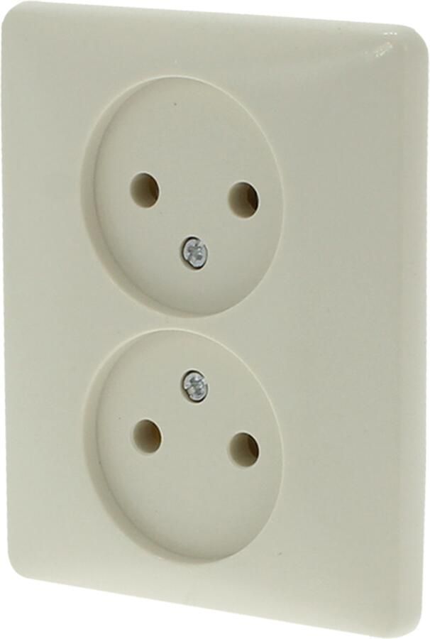 Peha Standard Contactdoos | Inbouw | 2-voudig | Polarwit 66.011.49
