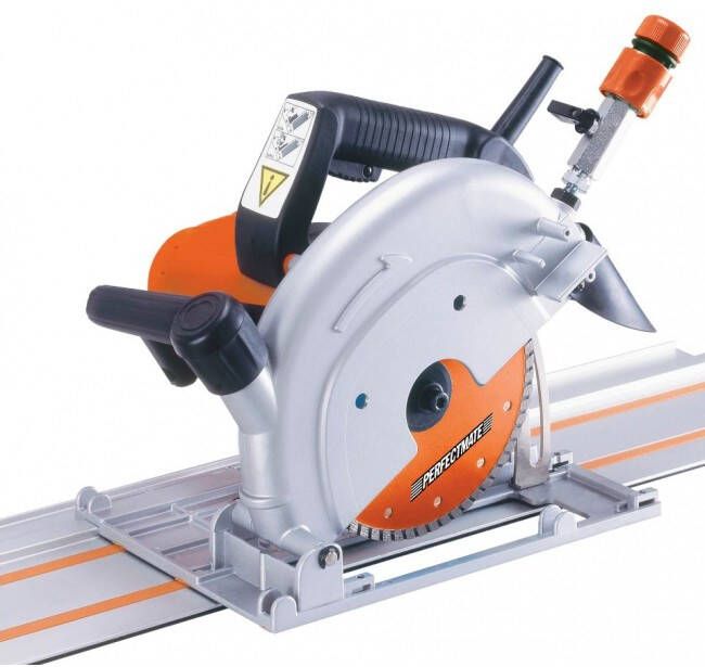 Perfectmate CS180 steen Cirkelzaag incl. diamantzaagblad in koffer 1800W 180 x 22 23mm CS180