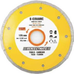 Perfectmate EPC0614 S-Ceramic Diamantschijf | Voor Tegels | 115 mm