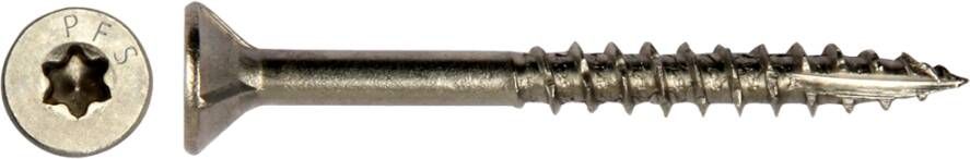 pgb-Europe PFS+ | RVS Spaanplaatschroef PFS+ VZK-T Ø 4 0x50 A2 200 stuks PFWVTGA00004000503