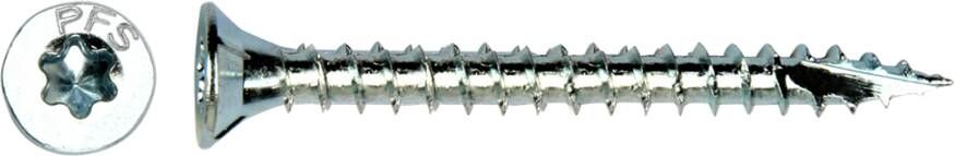 Pgb-Europe PFS+ | Spaanplaatschroef PFS+ VZK-T Ø 4 0x60 Zn 200 stuks PFWVTV001004000603