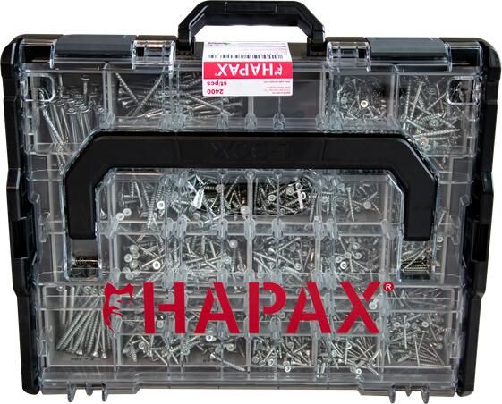Pgb-Europe HAPAX L-BOXX 2400 schroeven +impact bits | 1 st | HAPAXLBOXX01