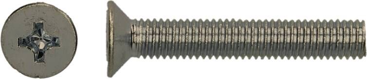 Pgb-Europe PGB-FASTENERS | Metaalschroef VZK DIN 965H M3x20 A2 | 200 st 000965A00003000203