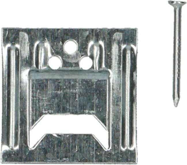 Pgb-Europe PGB-FASTENERS | Profielklem type K Ø 2mm + nagel Zn | 250 st 000KLE00100203