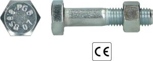 Pgb-Europe PGB-FASTENERS | SB-bout CE 8.8 EN15048-1 M16x140 Zn | 25 st