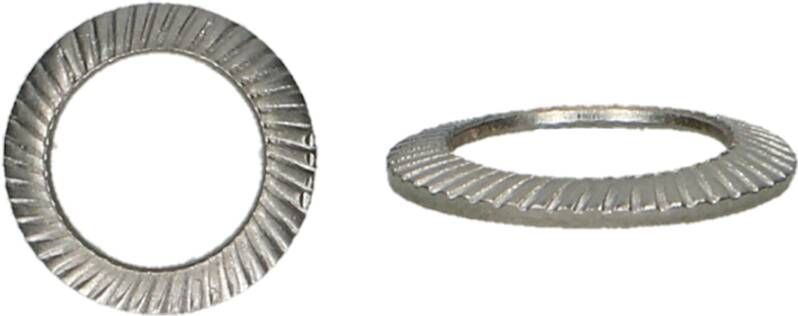 Pgb-Europe PGB-FASTENERS | Schnorr-sluitring "S" M10 A2 | 200 st 00SNORA0001003