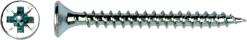 Pgb-Europe PGB-FASTENERS | Spaanplaatschroef VK-Z Ø 2 50x12 Zn | 200 st PGWVZV001002500123