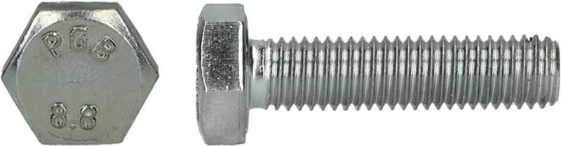 Pgb-Europe PGB-FASTENERS | Zeskanttapbout 10.9 DIN 933 M 12x30 Zn | 100 st 933101012000303