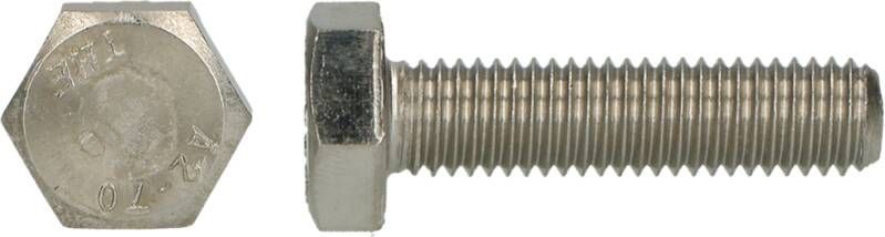 Pgb-Europe PGB-FASTENERS | Zeskanttapbout A2-70 DIN 933 M10x100 | 50 st 000933A70010001003