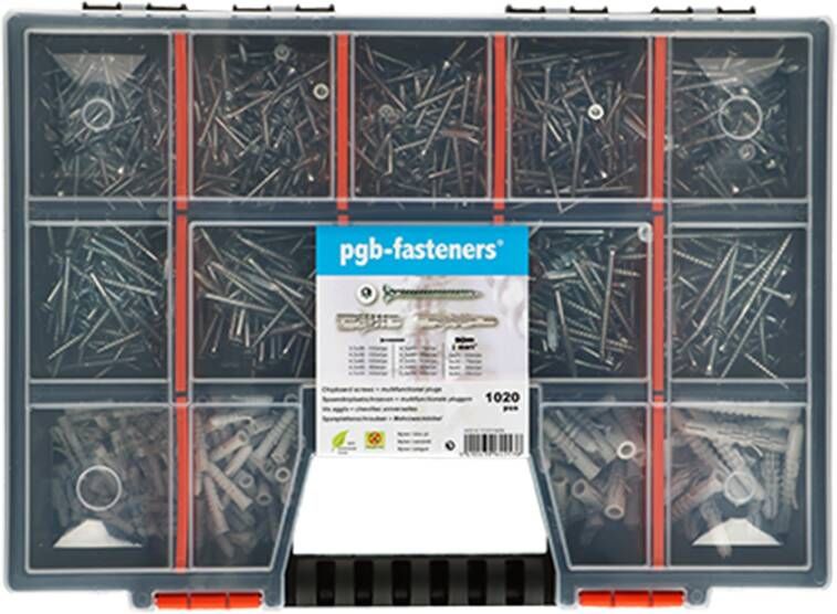 Pgb-Europe SMART | Assortimentdoos schroef+pluggen 1070dlg SM0ASSN000803