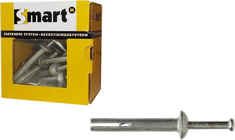 Pgb-Europe SMART | Inslagnagel Zamak Ø 6x65 Zn | 25 st SM00HN001060065E