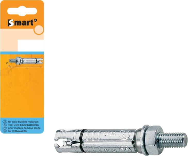 Pgb-Europe SMART | Keilbout PFG SB +ankerstang M8x45x100 Zn | 2 st SM000K001080100H