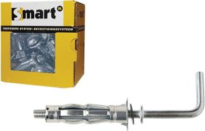 Pgb-Europe SMART | Metaal hollewandplug + L-haak M4x 38 Zn