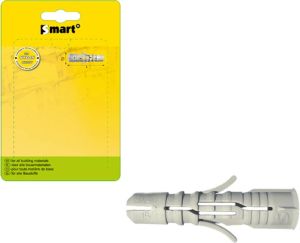 Pgb-Europe SMART | Nylon plug met boord Ø 10x50 grijs | 40 st