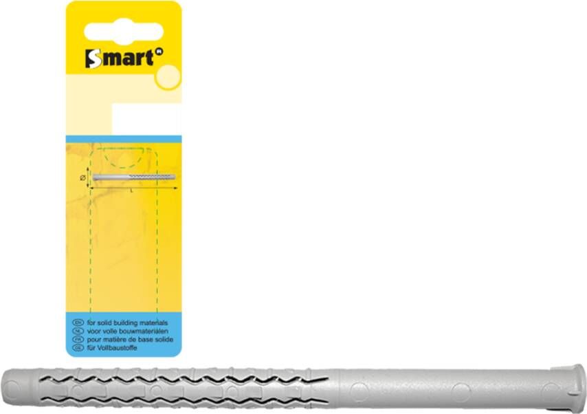 Pgb-Europe SMART | Nylon raamplug zonder schroef Ø 8x120 | 4 st SM0LPLN00080120H