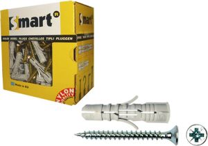 Pgb-Europe SMART | plug nylon grijs +schroef VK Ø 5x60 | 50 st