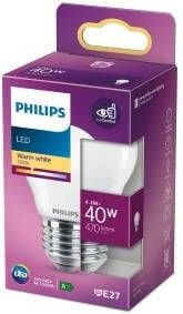 Philips LED kogel E27 4 5W Filament Blister 5101560