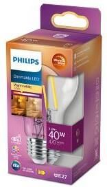 Philips LED GLS E27 3 4-40W filament helder WarmGlow blister 5102513
