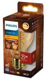 Philips LED GLS E27 4-25W 2000K filament gold dimbaar blister 5102516