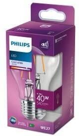 Philips LED GLS E27 4 3-40W 2700K filament helder blister 5102508