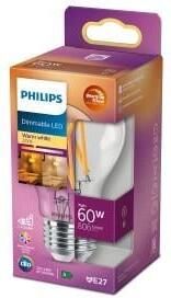 Philips LED GLS E27 5 9-60W filament helder WarmGlow blister 5102517