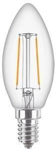 Philips LED kaars E14 2-25W 2700K filament helder LED3713