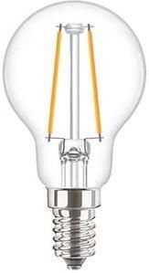 Philips LED kogel E14 2-25W 2700K filament helder LED3727