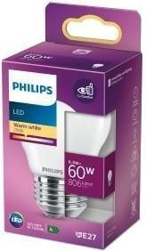 Philips LED kogel E27 6 5-60W 2700K filament mat blister 5101585