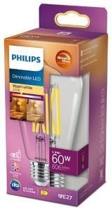 Philips LED ST64 E27 5 9-60W filament helder WarmGlow blister 5102586