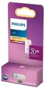 Philips LED steek GY6 35 12V 1 8-20W 2700K mat blister 5104130