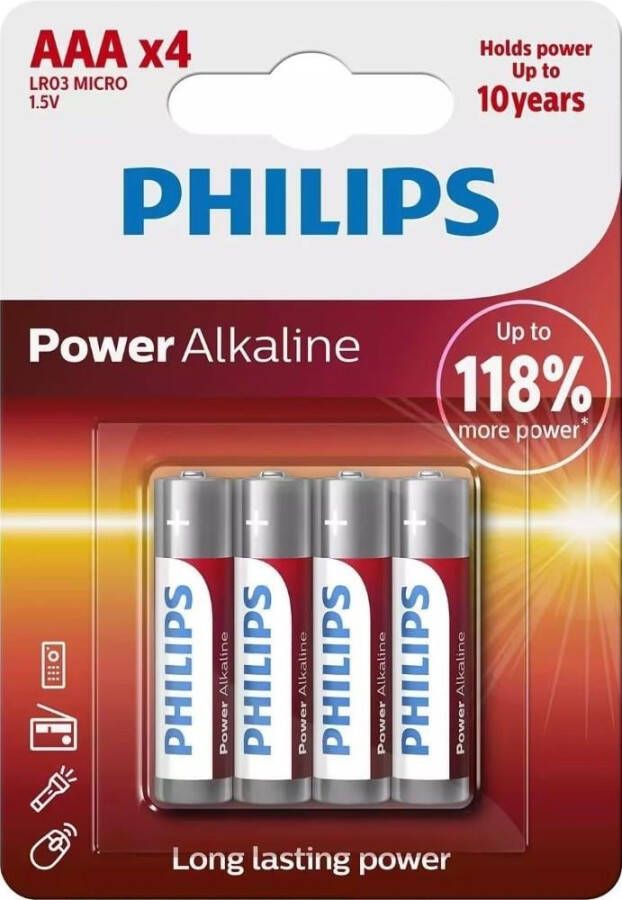 Philips Powerlife Potlood LR03 AAA bl.a4 3013005