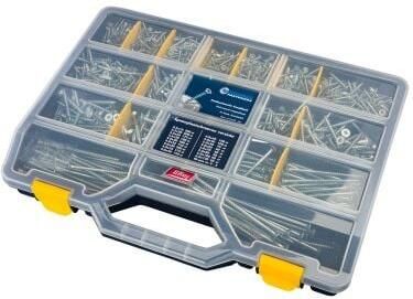 Proftec Assortimentskoffer Groot Spaanplaatschroeven Vz Pk +Snijpunt Torx TX20 (+Bit) 8900.01.00110