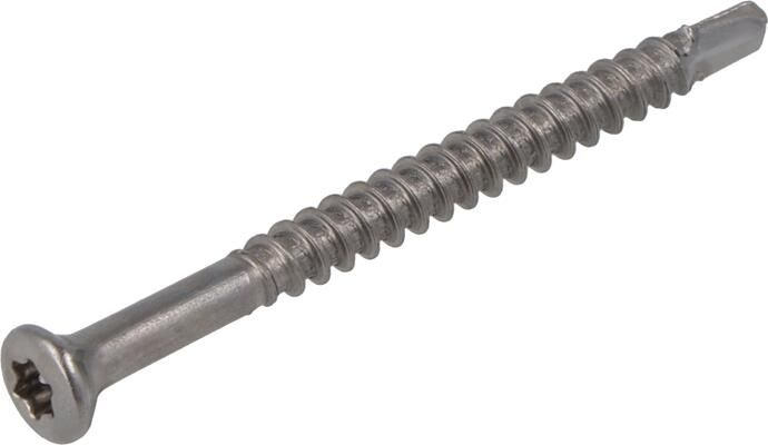 Proftec Glaslatschroef RVS 410 Lenskop Topdrill Torx TX10 3.2X35 | 200 stuks 5217.31.17401