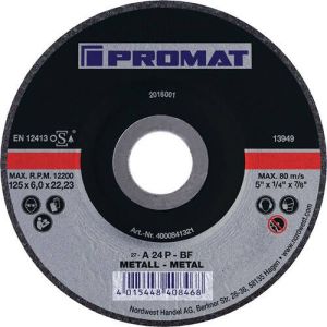 Promat Afbraamschijf | D115xS6mm | gebogen staal | gat 22 23 mm 4000841320