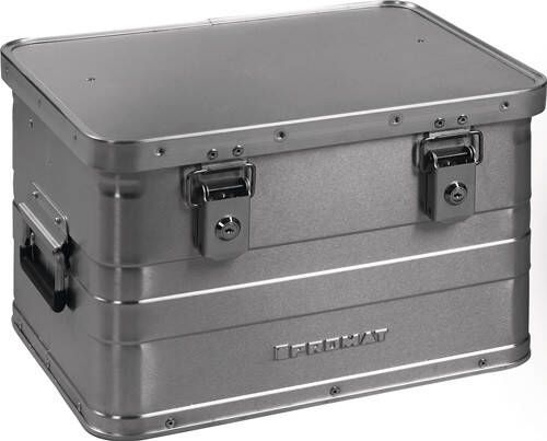 Promat Tecwerk Aluminium box | L430xB330xH275mm 29 l | met klapdeksel en cilinderslot 9000447950
