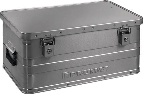 Promat Tecwerk Aluminium box | L580xB380xH275mm 47 l | met klapdeksel en cilinderslot 9000447951
