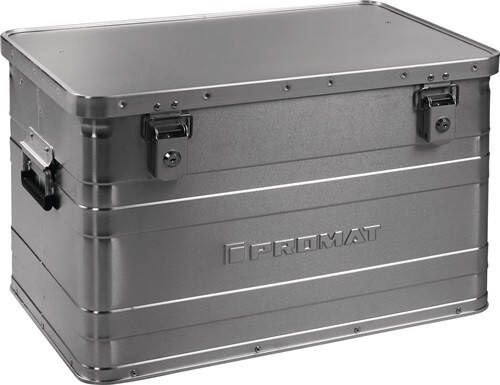 Promat Tecwerk Aluminium box | L595xB390xH380mm 70 l | met klapdeksel en cilinderslot 9000447952