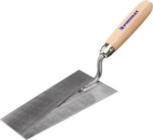 Promat Bernse pleistertroffel | lengte 160 mm breedte 85 mm | gehard m. beukenhouten heft | staal 4000816726