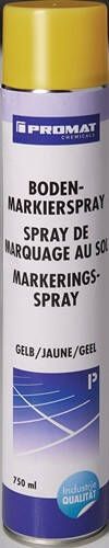 Promat Tecwerk Bodemmarkeringsspray | 750 ml | geel | spuitbus 4000354261