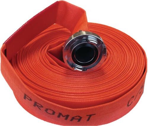 Promat Bouw- industrieslang | binnen-d. 52 mm | lengte 20 m | lichtgevend oranje | wiel 4000350075