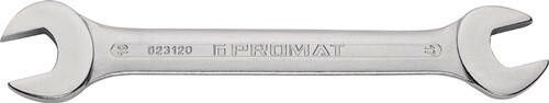 Promat Dubbele steeksleutel | 8 x 10 mm lengte 145 mm | verchroomd 4000823103