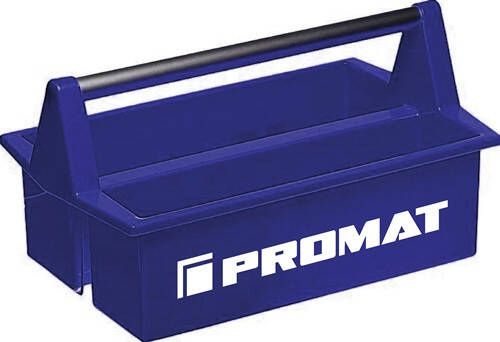 Promat Tecwerk Gereedschapsdraagkist | LxB420xH120 mm 2 vakken | kunststof 4000871304
