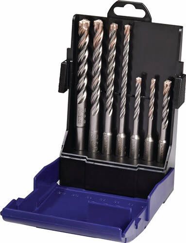 Promat Hamerboorset | Multicutter 4 | 7-delig SDSplus | Kunststof cassette 4000863580